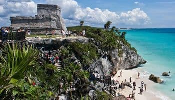 Tulum beach and ruins
